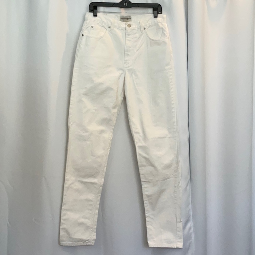 VS London Jean TALL Original Classic 5-Pocket White Jeans Women Size 14